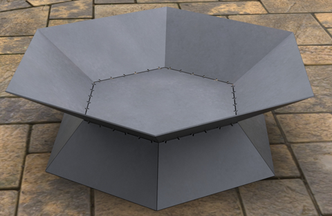 Hexagon II Firepit @ CNC Basix - Just R 3700! Shop now at CNC Basix